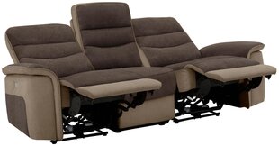 Trīsvietīgs dīvāns Notio Living Marshall, brūns/smilškrāsas cena un informācija | Dīvāni | 220.lv