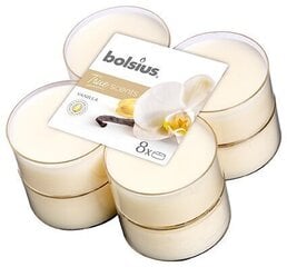 Набор ароматических свечей Bolsius True Scents Vanilla, 8 шт цена и информация | Подсвечники, свечи | 220.lv