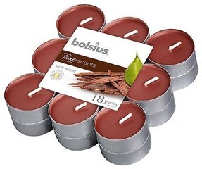 Набор ароматических свечей Bolsius True Scents Oud Wood, 18 шт цена и информация | Подсвечники, свечи | 220.lv