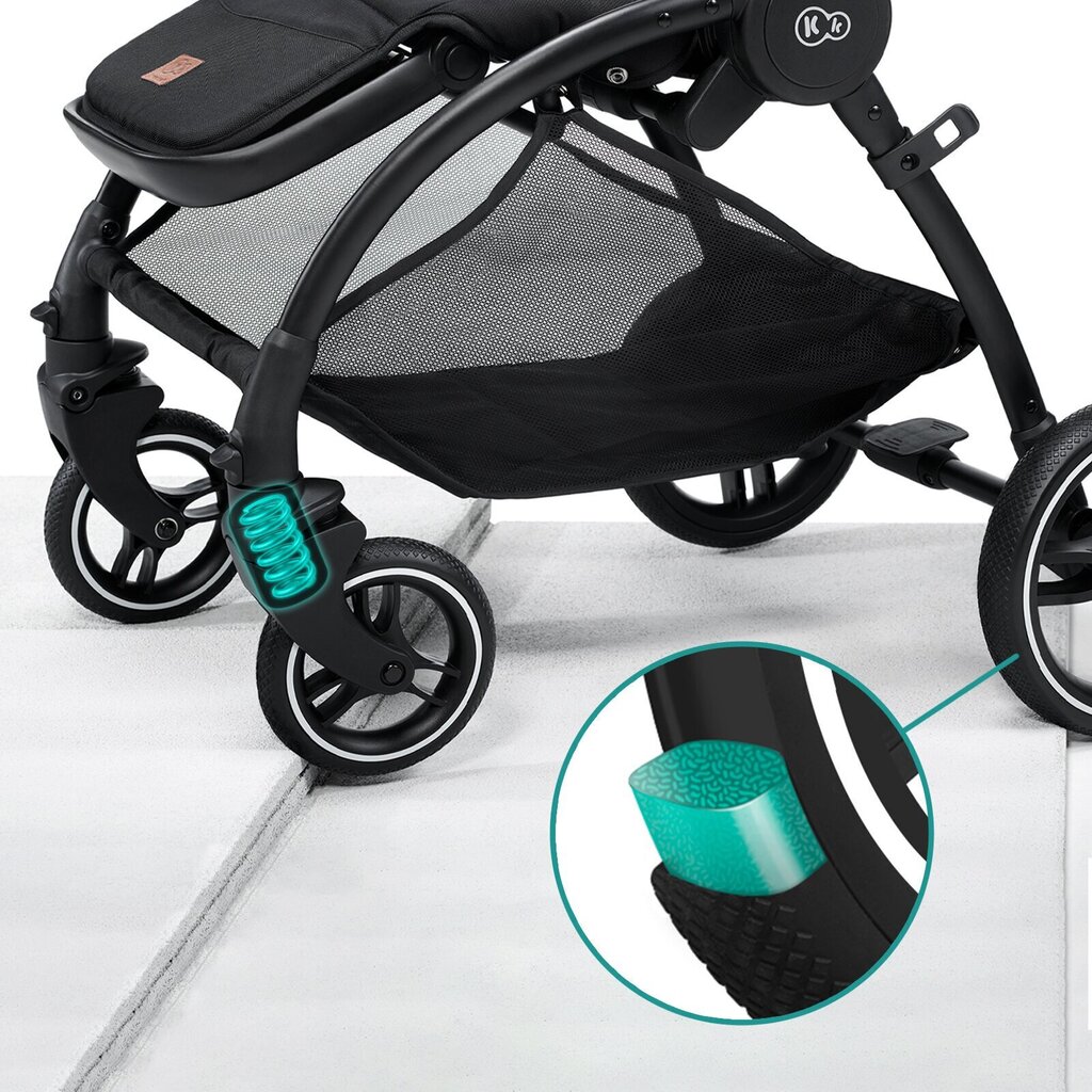 Universālie rati Kinderkraft Evolution Cocoon 2in1, Mauvelous pink cena un informācija | Bērnu rati | 220.lv