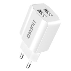 Dudao Universāls 5V / 2.4A Tīkla Lādētājs 2x USB Balts cena un informācija | Lādētāji un adapteri | 220.lv