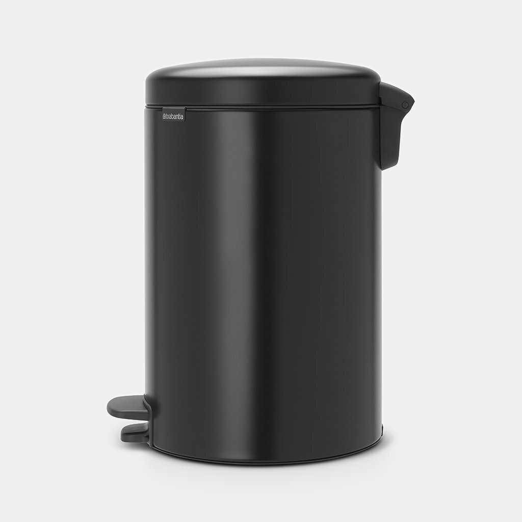 Miskaste ar pedāli, NewIcon, 20l, melna matēta, Brabantia цена и информация | Miskastes | 220.lv