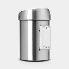 Мусорное ведро Brabantia Touch Bin®, 3л матовая сталь цена и информация | Мусорные баки | 220.lv