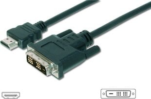 Digitus AK-330300-100-S, HDMI/DVI-D, 10 m cena un informācija | Kabeļi un vadi | 220.lv