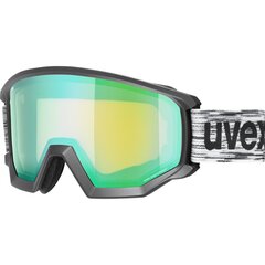 Slēpošanas aizsargbrilles Uvex Athletic FM, pelēkas/zaļas cena un informācija | Slēpošanas brilles | 220.lv