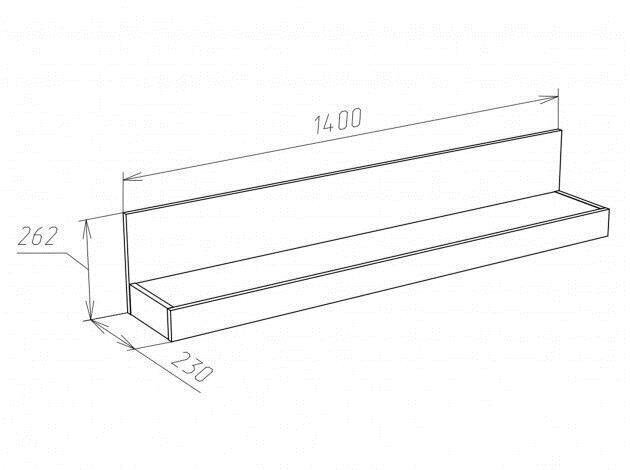 Plaukts Tuckano Ultra 140 cm, brūns/balts цена и информация | Plaukti | 220.lv