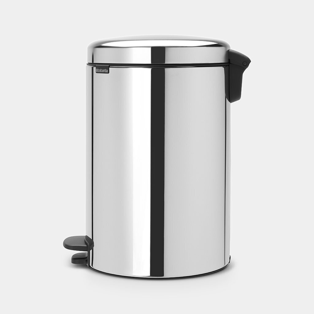 Miskaste ar pedāli, NewIcon, 20l, brilliant steel, Brabantia cena un informācija | Miskastes | 220.lv