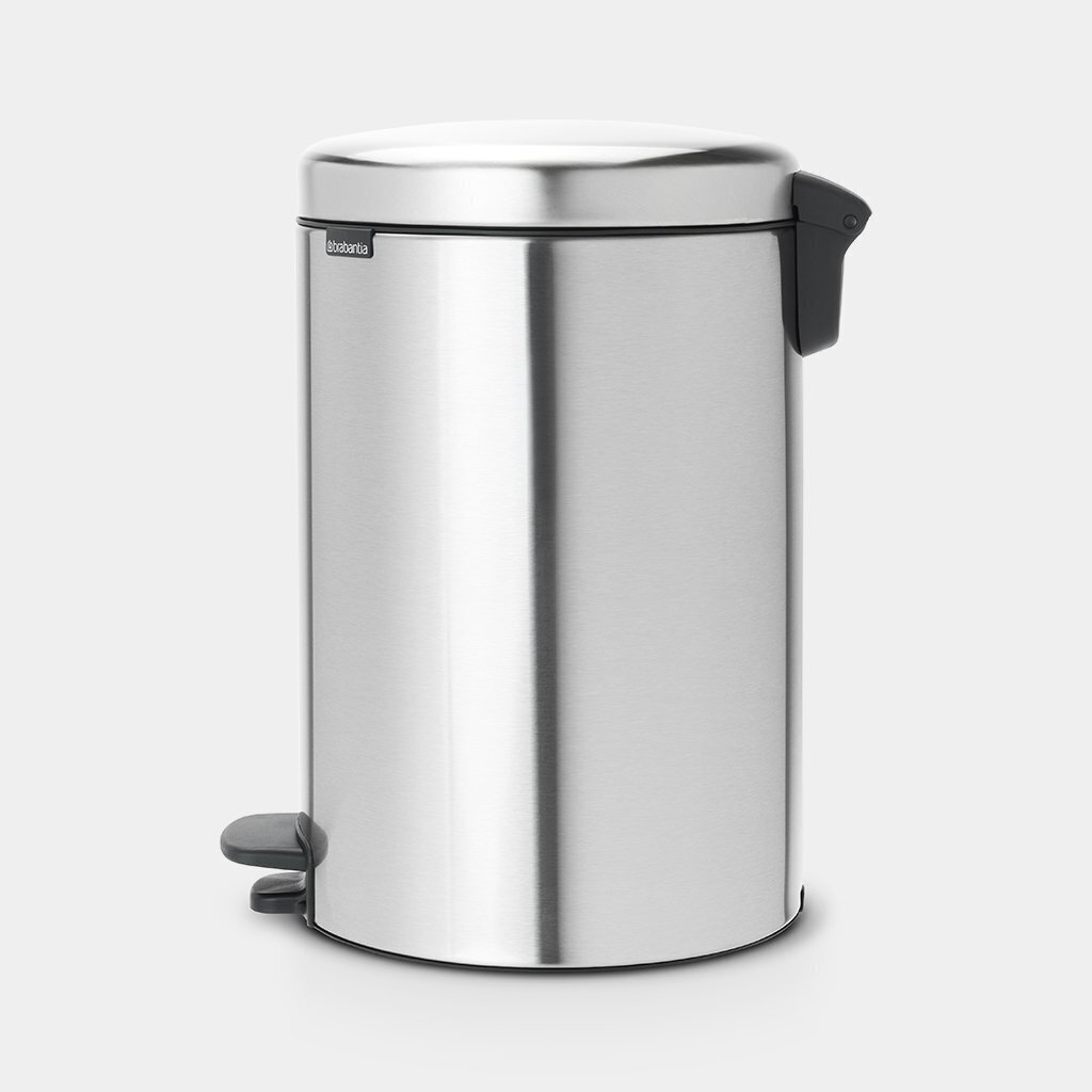 Miskaste ar pedāli, NewIcon, 20l, matēts tērauds FPP, Brabantia цена и информация | Miskastes | 220.lv