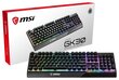 Spēļu tastatūra MSI Vigor GK30, Melna cena un informācija | Klaviatūras | 220.lv