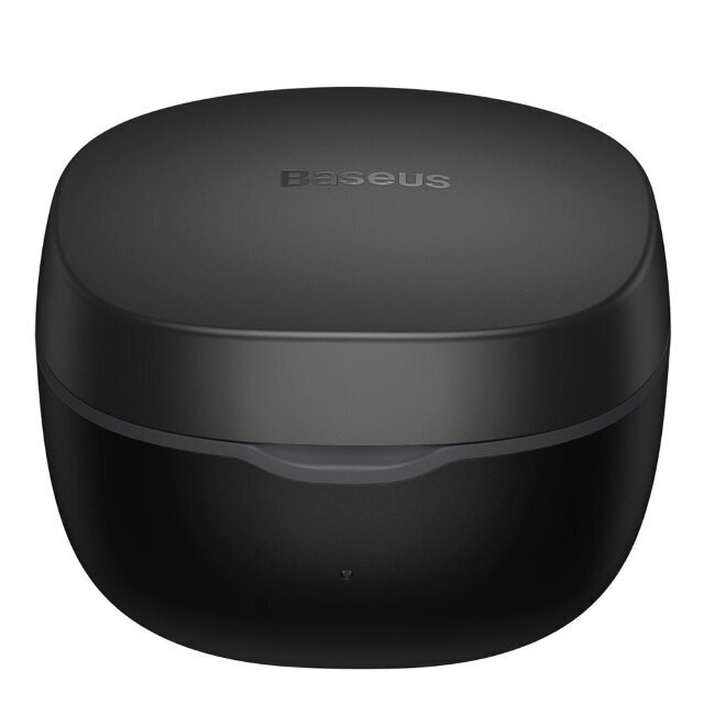 Baseus Encok WM01 Bluetooth 5.0 Bezvadu Hi-Fi Austiņas ar HD Mik un Uzlādes Maku Melnas cena un informācija | Austiņas | 220.lv