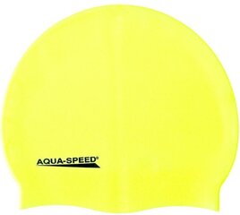 Peldcepure Aqua Speed Mega, dzeltena cena un informācija | Peldcepures | 220.lv