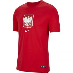 Мужская спортивная футболка Nike Poland TEE Evergreen Crest M CU9191 611, 54241, красная цена и информация | Мужская спортивная одежда | 220.lv