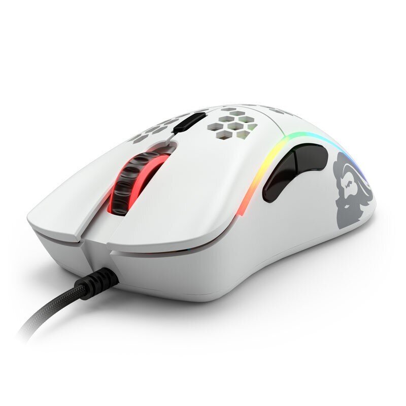 Pele Glorious PC Gaming Race Model D Mīnus Matte White cena un informācija | Peles | 220.lv