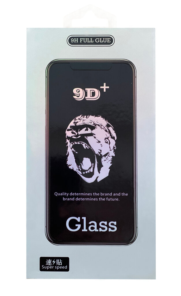 Rūdīta stikla ekrāna aizsargs 9D Gorilla Apple iPhone 7 Plus/8 Plus Melns цена и информация | Ekrāna aizsargstikli | 220.lv