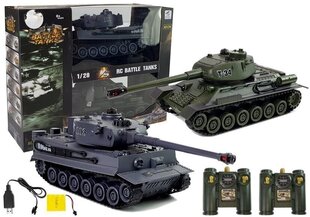 Divi tanki ar tālvadības pulti 1:28 cena un informācija | Rotaļlietas zēniem | 220.lv