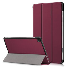 Aizsargapvalks Smart Leather Lenovo Tab M10 Plus X606 Bordo cena un informācija | Somas, maciņi | 220.lv