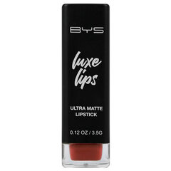 Lūpu krāsa BYS Luxe Lips Ultra Matte LUCKY STAR cena un informācija | Lūpu krāsas, balzāmi, spīdumi, vazelīns | 220.lv