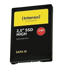 INTENSO (3813440) 2,5" SSD SATA III High 240GB цена и информация | Внутренние жёсткие диски (HDD, SSD, Hybrid) | 220.lv