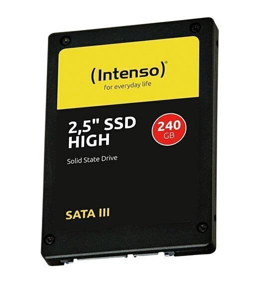 INTENSO (3813440) 2,5" SSD SATA III High 240GB цена и информация | Iekšējie cietie diski (HDD, SSD, Hybrid) | 220.lv