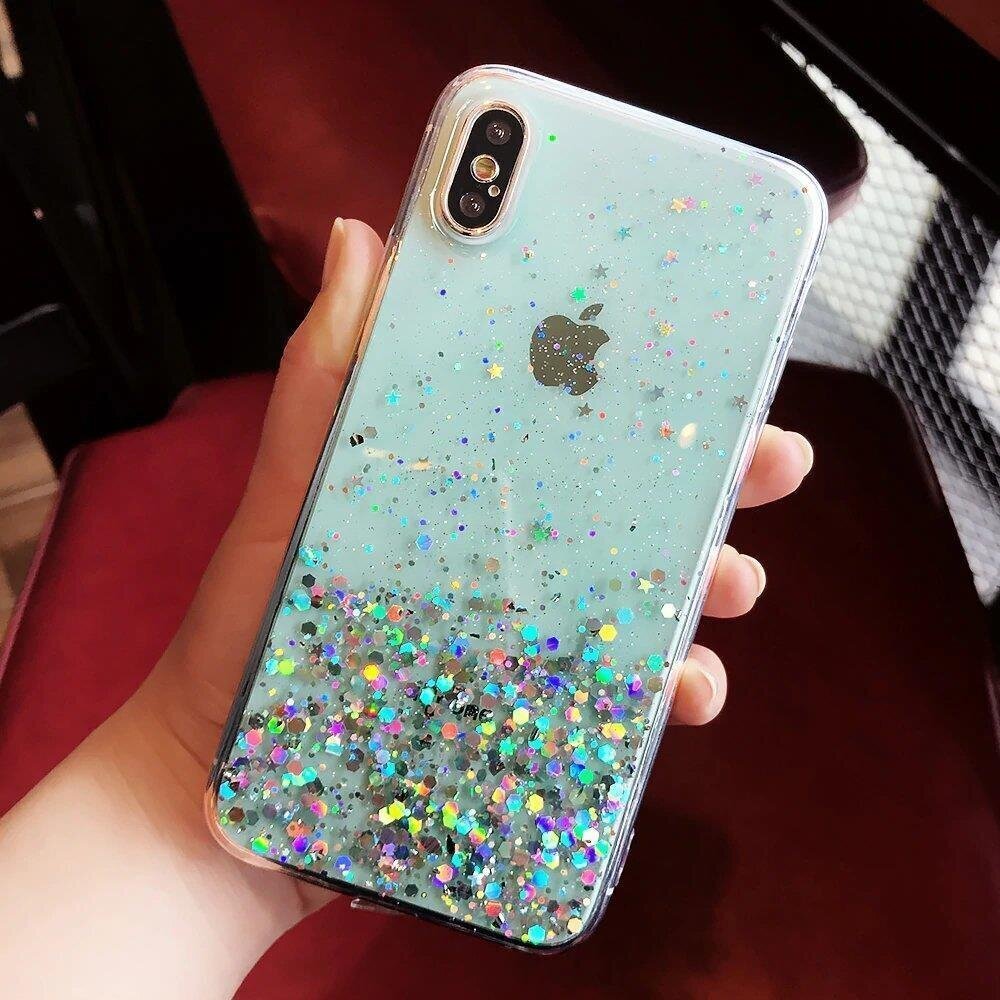 Wozinsky Star Glitter Shining Cover, piemērots iPhone 12 cena un informācija | Telefonu vāciņi, maciņi | 220.lv