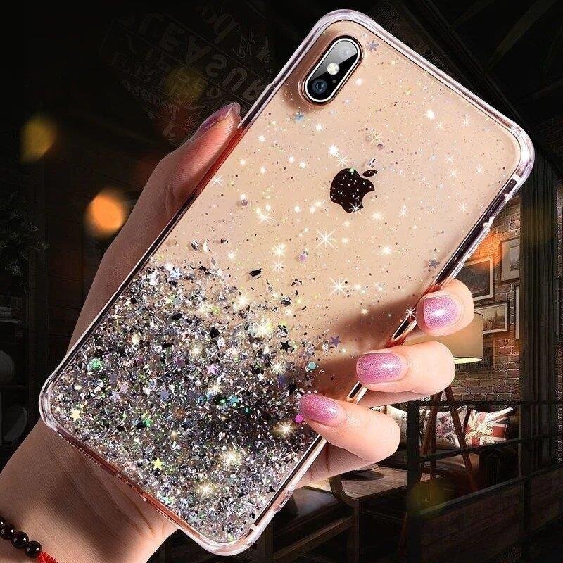 Wozinsky Star Glitter Shining Cover, piemērots iPhone 12 cena un informācija | Telefonu vāciņi, maciņi | 220.lv