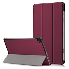 Aizsargapvalks Smart Leather Samsung Tab S6 Lite Bordo cena un informācija | Somas, maciņi | 220.lv