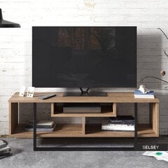 ТВ-столик Selsey Ukdah, коричневый цена и информация | Тумбы под телевизор | 220.lv
