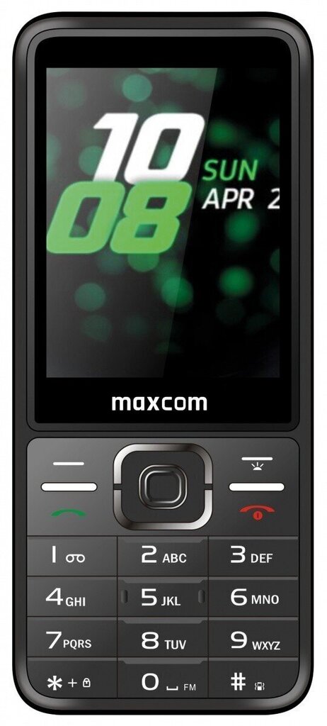 Maxcom MM244 Classic, Dual SIM, Black цена и информация | Mobilie telefoni | 220.lv