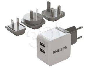 PHILIPS DLP2220/10 2XUSB CEĻOJUMU LĀDĒTĀJS 220V 3A cena un informācija | Philips Mobilie telefoni un aksesuāri | 220.lv