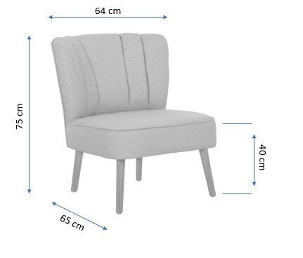 Krēsls Artie Monn Way, sarkans цена и информация | Atpūtas krēsli | 220.lv