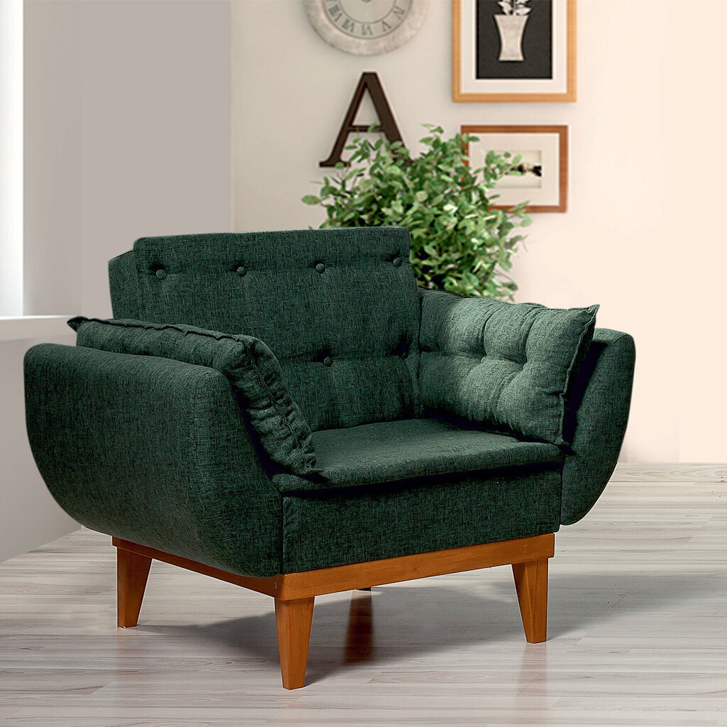 Krēsls Artie Fiona, zaļš cena un informācija | Atpūtas krēsli | 220.lv