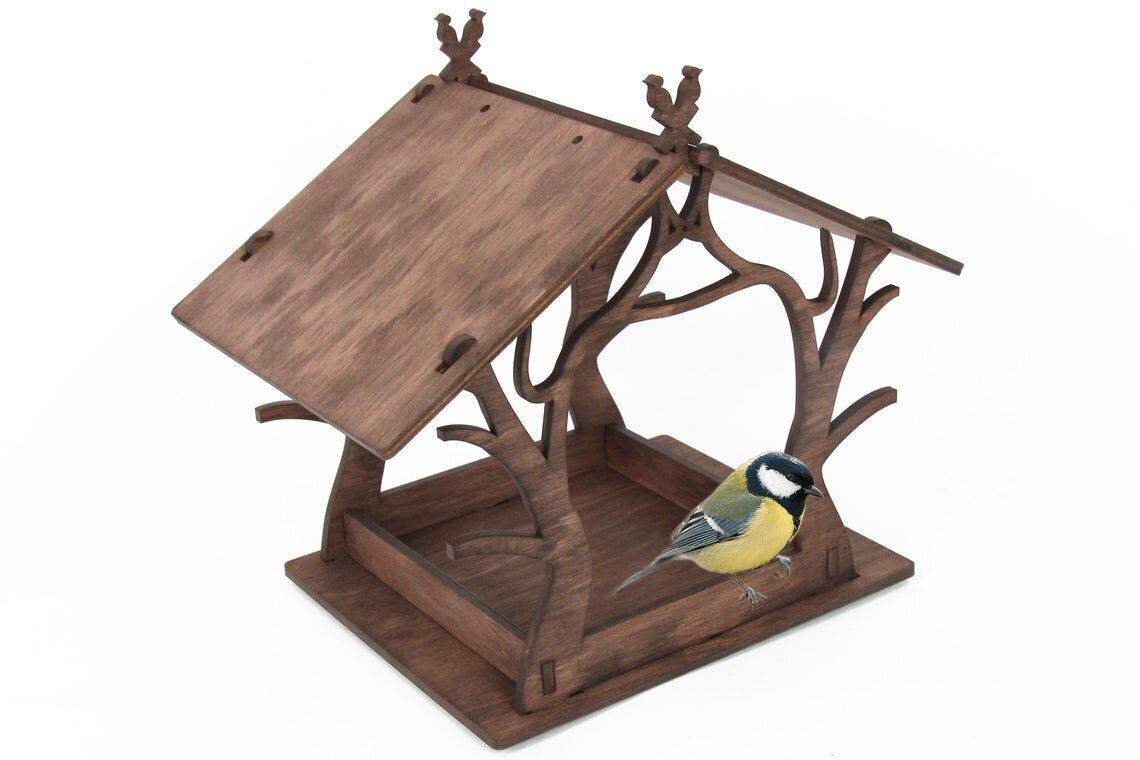Putnu mājiņa no koka cena un informācija | Putnu būri un barotavas | 220.lv