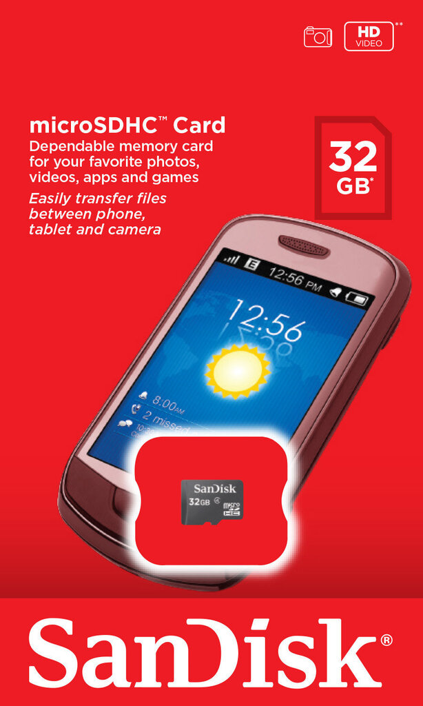 SanDisk SD Micro HC 32 GB цена и информация | Atmiņas kartes mobilajiem telefoniem | 220.lv