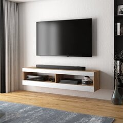 ТВ столик Selsey Viansola, 100 см, коричневый/белый цена и информация | Тумбы под телевизор | 220.lv