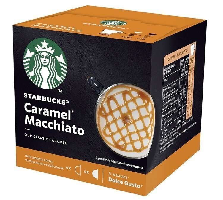 STARBUCKS Caramel Macchiato by NESCAFÉ DOLCE GUSTO, 12 kaps. cena un informācija | Kafija, kakao | 220.lv