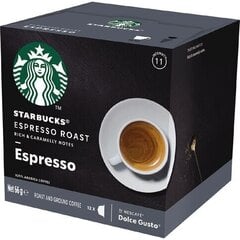 STARBUCKS Espresso Roast by NESCAFÉ DOLCE GUSTO капсулы темного обжаренного кофе, 12 кап. цена и информация | Кофе, какао | 220.lv