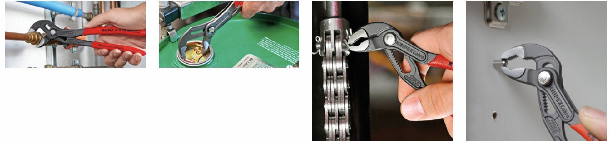 Knipex cauruļu knaibles Cobra® 180 mm (87 01 180) цена и информация | Rokas instrumenti | 220.lv