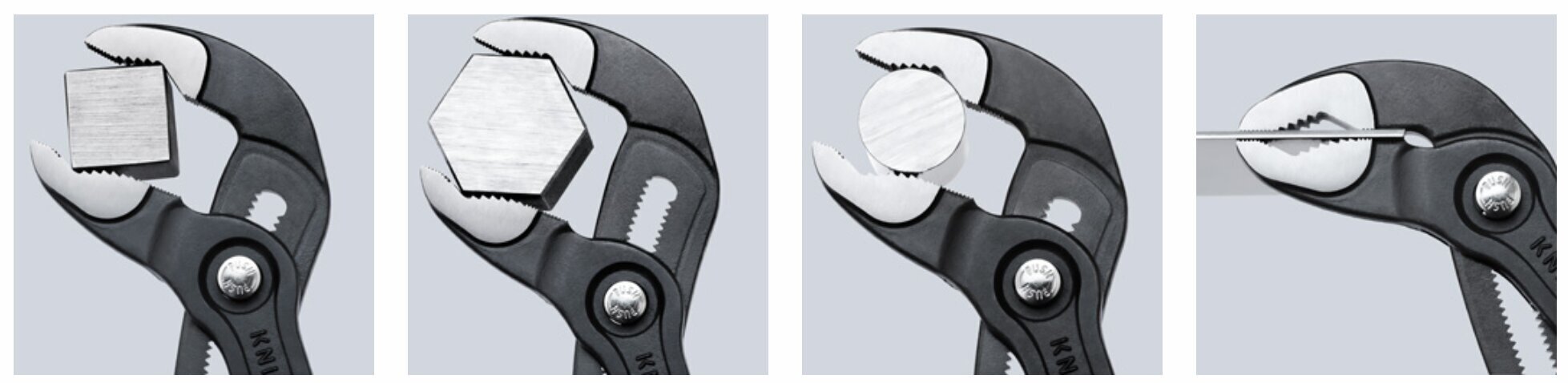 Knipex cauruļu knaibles Cobra® 180 mm (87 01 180) cena un informācija | Rokas instrumenti | 220.lv