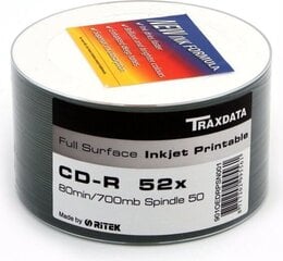 CD Ritek CD-R 700 МБ, 50 шт. цена и информация | Виниловые пластинки, CD, DVD | 220.lv