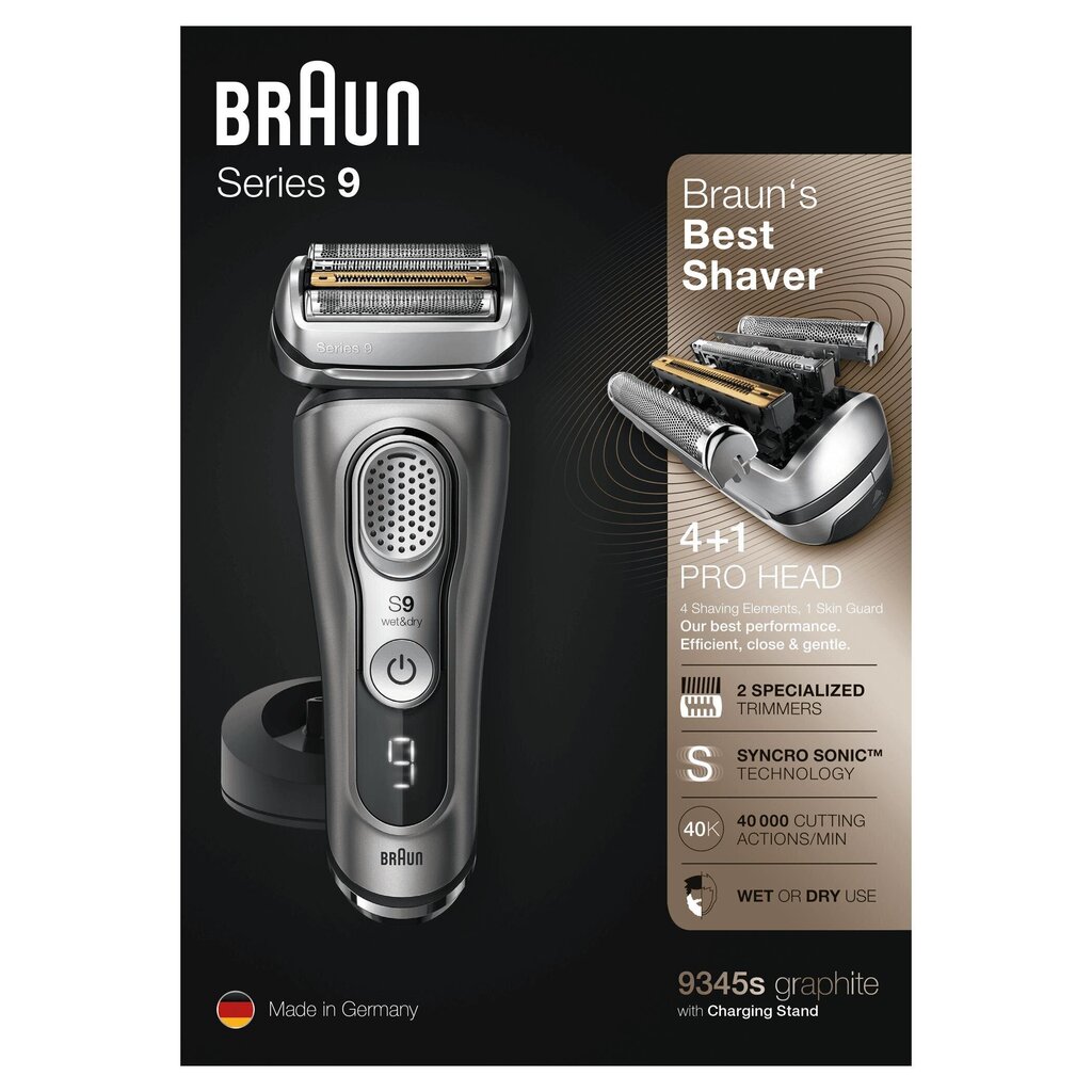 Braun 9345s cena un informācija | Bārdas skuvekļi | 220.lv