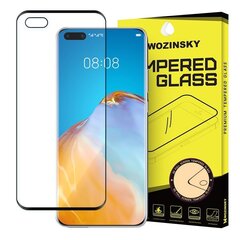 LCD aizsargstikls Wozinsky 5D piemērots maciņam Huawei P40 melns cena un informācija | Ekrāna aizsargstikli | 220.lv