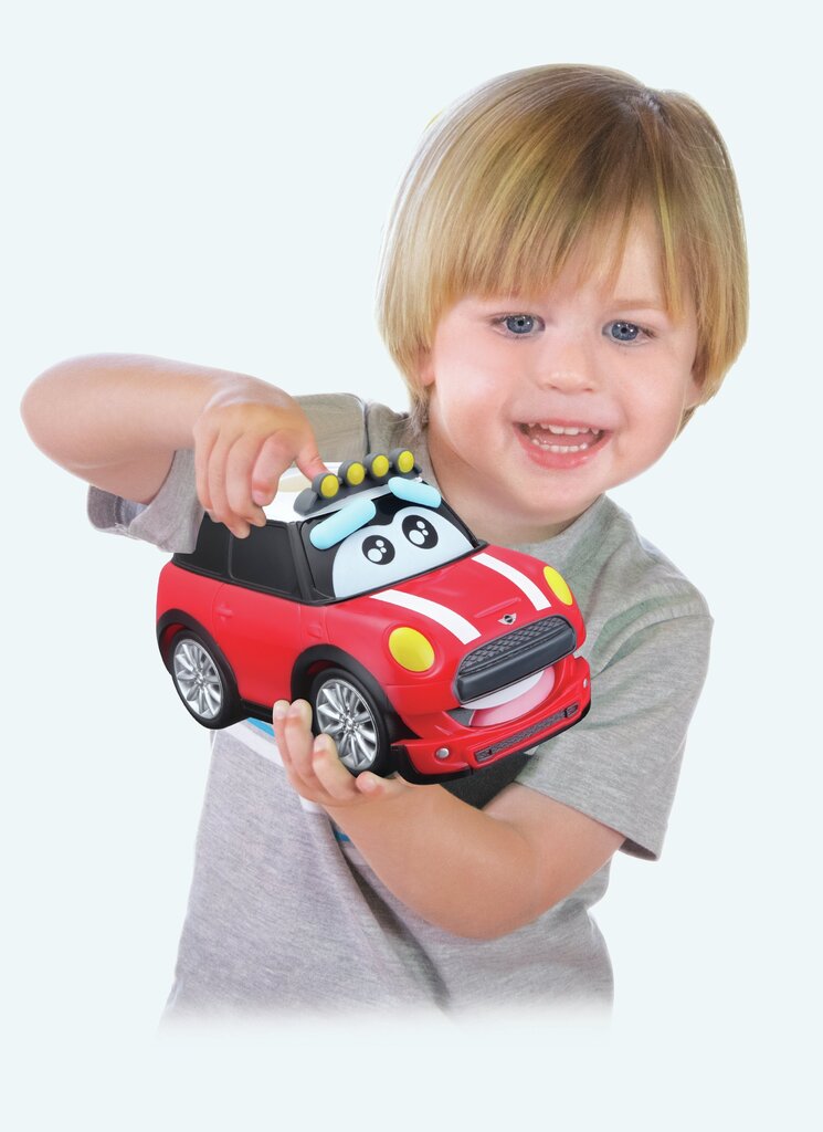 Rotaļu mašīna Bburago Junior Mini Cooper Laugh & Play, 16-81205 цена и информация | Rotaļlietas zīdaiņiem | 220.lv