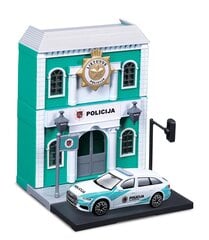 Полицейский участок с автомобилем Полиции Литвы 1:43 Bburago City, 18-31502 цена и информация | Игрушки для мальчиков | 220.lv