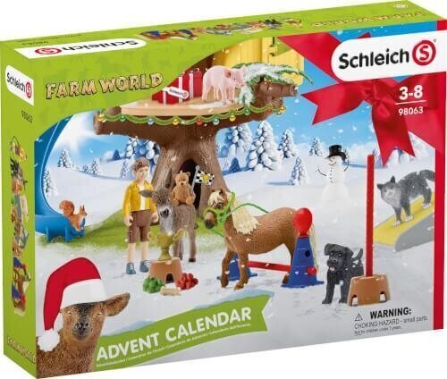 Adventes kalendārs Schleich Farm World, 98063 cena un informācija | Konstruktori | 220.lv
