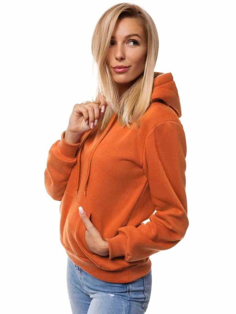 Oranžs sieviešu džemperis ar kapuci "Molin" cena un informācija | Jakas sievietēm | 220.lv