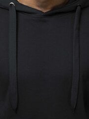 Melns vīriešu džemperis ar kapuci "Buvoli" cena un informācija | Vīriešu jakas | 220.lv