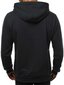 Melns vīriešu džemperis ar kapuci "Buvoli" цена и информация | Vīriešu jakas | 220.lv