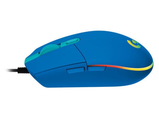 Logitech G102 Lightsync, zils cena un informācija | Peles | 220.lv