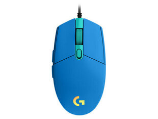 Logitech G102 Lightsync, zils cena un informācija | Peles | 220.lv