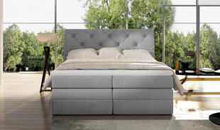 Кровать NORE Mirabel 06, 140x200 см, темно-серая цена и информация | Кровати | 220.lv